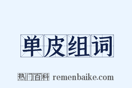 单皮组词是什么意思的图片